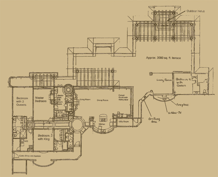 Penthouse 3806 floor plan